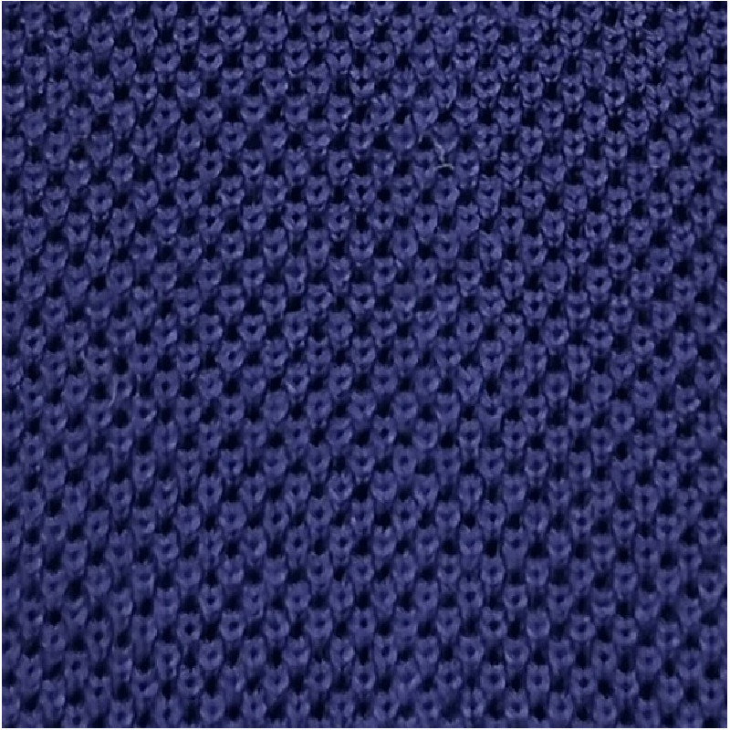 Cravatta a maglia in seta - blu medio