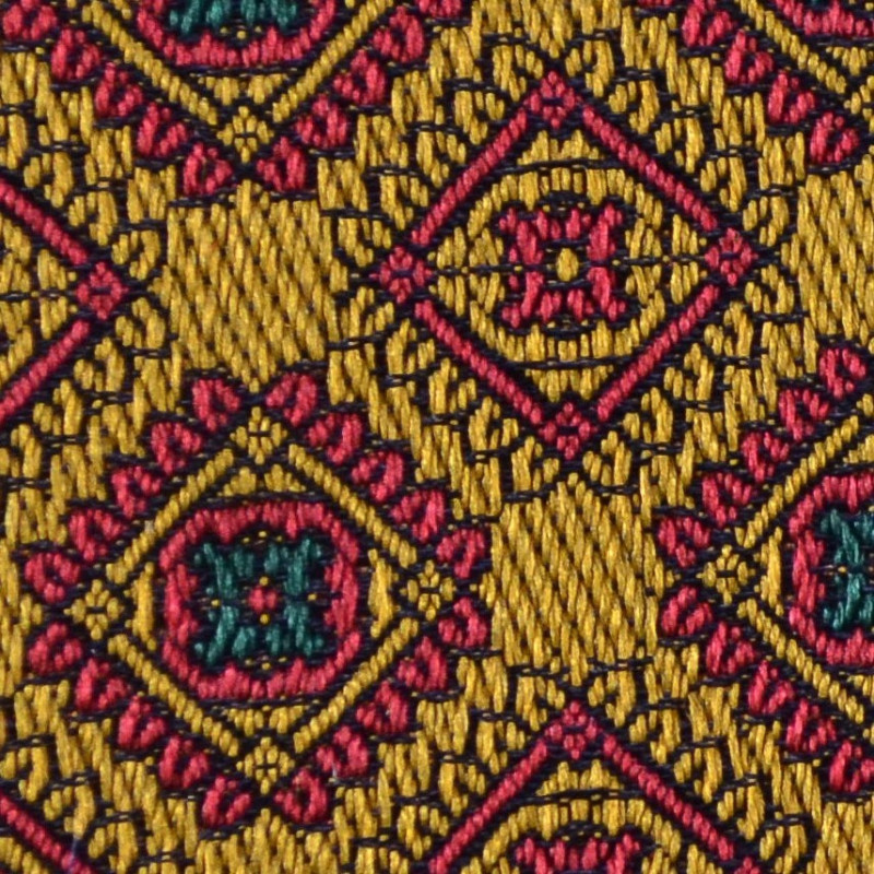 Small squares on mustard