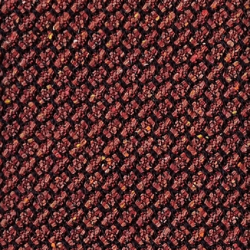 Melange grenadine 3 folds tie - rust