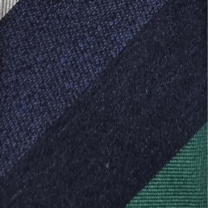 Jacquard stripes 3 folds unlined tie...