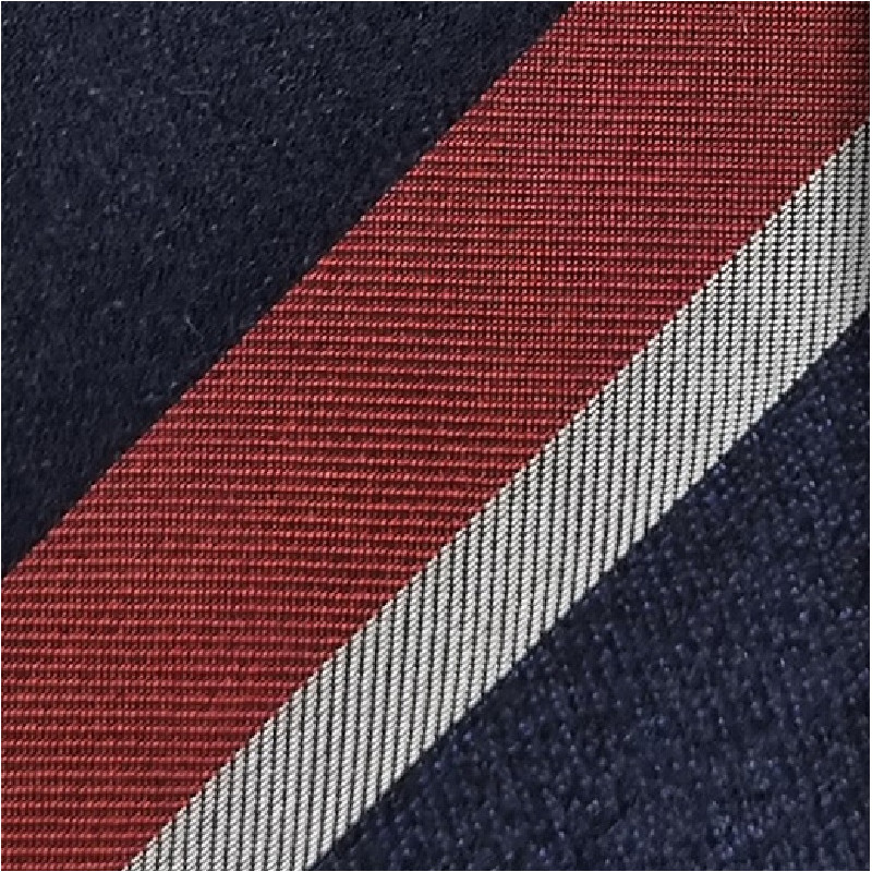 Regimental 3 folds unlined tie -...