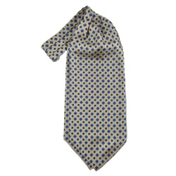 Silk ascot tie geometric...