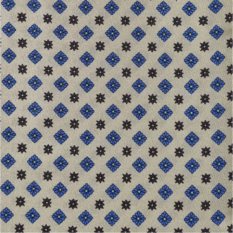 Ascot in seta fantasia geometrica -...