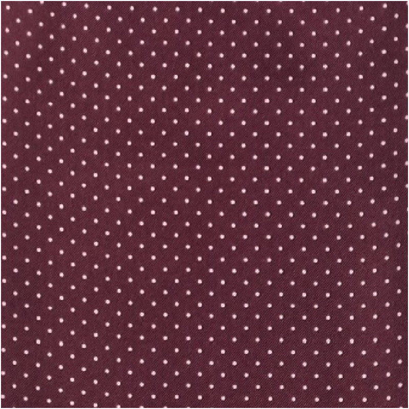 Silk ascot tie dots small pattern -...