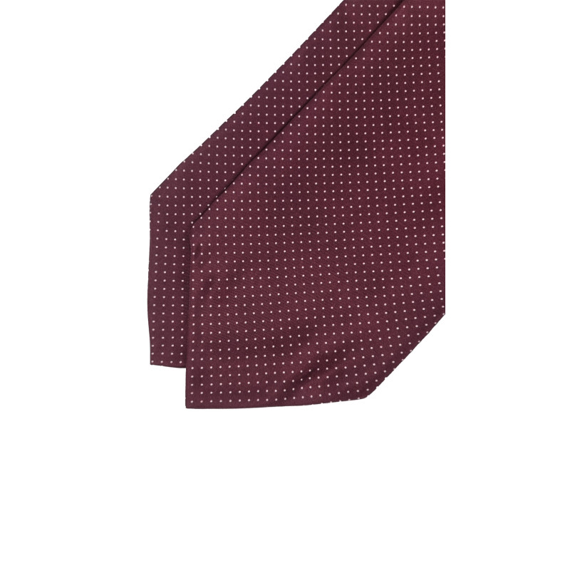 Silk ascot tie dots small pattern -...