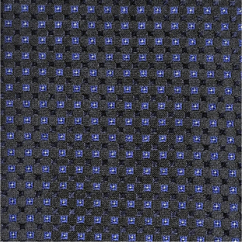 Cravatta 3 pieghe micro fantasia - navy