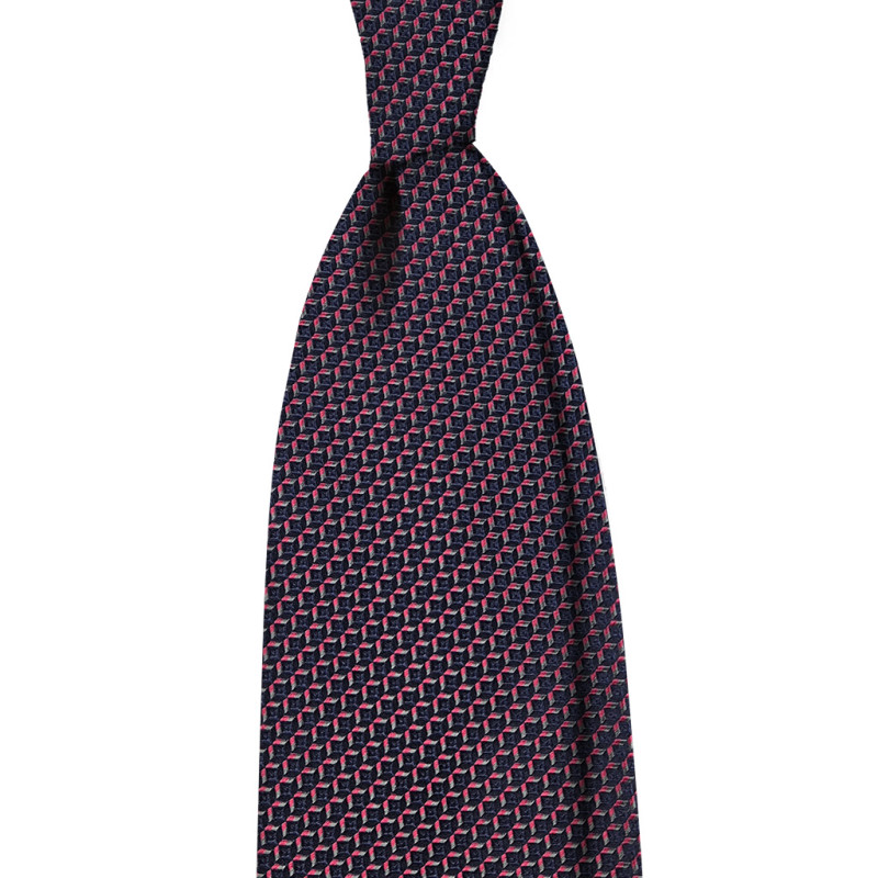Geometric pattern 3 folds lined tie -...