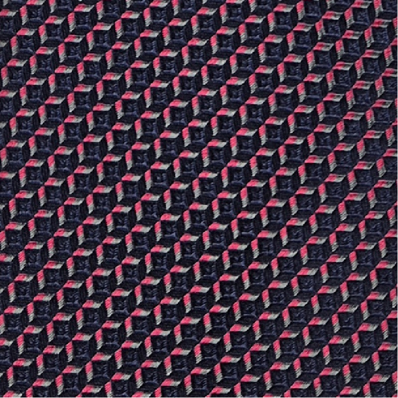 Geometric pattern 3 folds lined tie -...