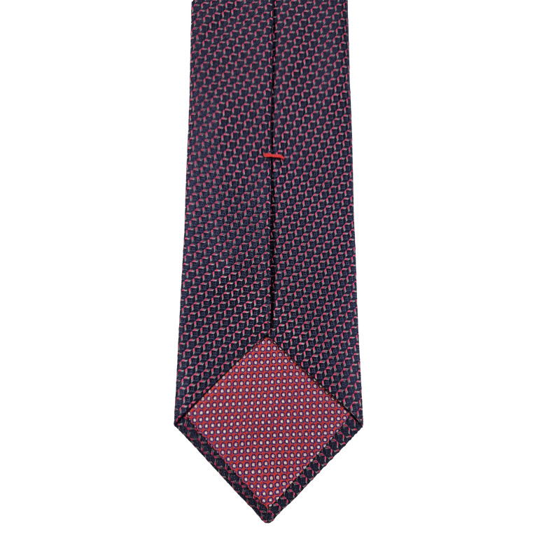 Geometric pattern 3 folds lined tie -...