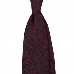 Burgundy grenatine paisley