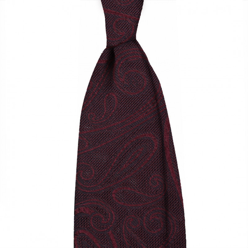 Burgundy grenatine paisley