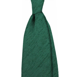 Cravatta seta shantung - verde