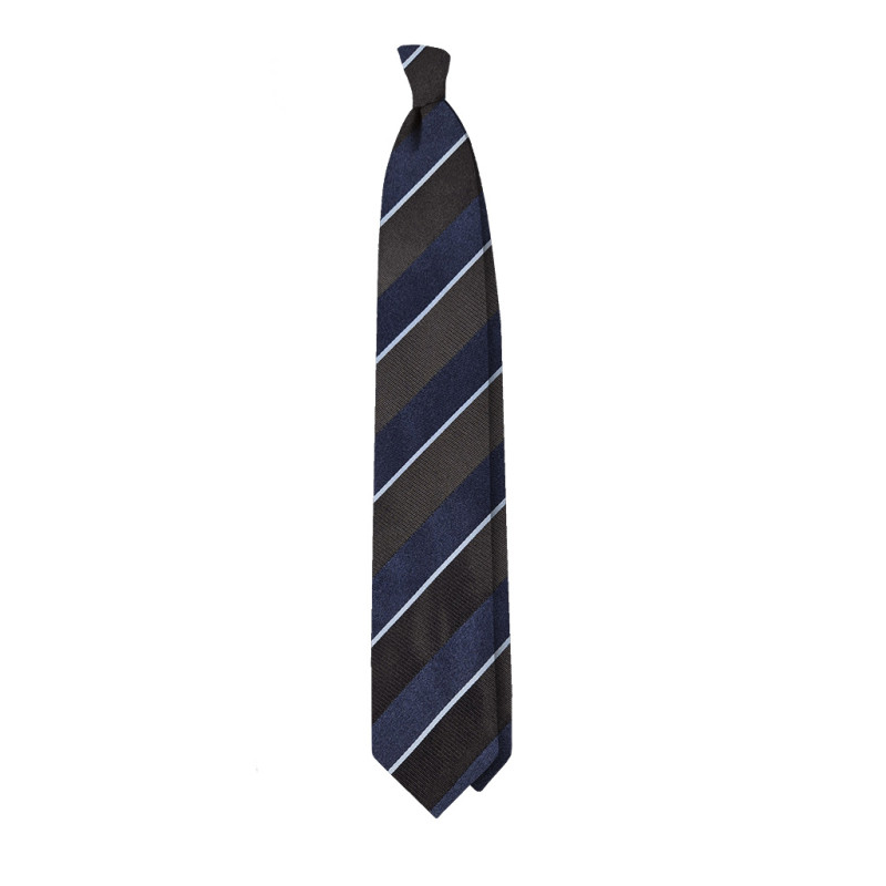 Regimental 3 folds unlined tie -...
