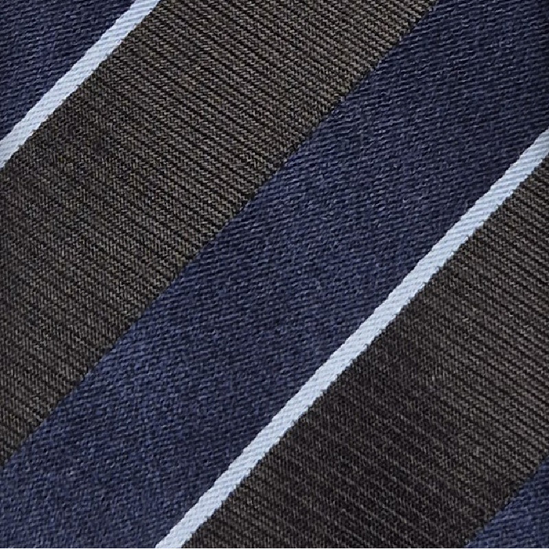 Regimental 3 folds unlined tie -...