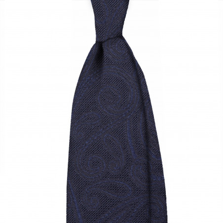 Navy grenadine paisley