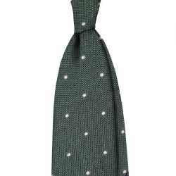 Grenadine tie with white...