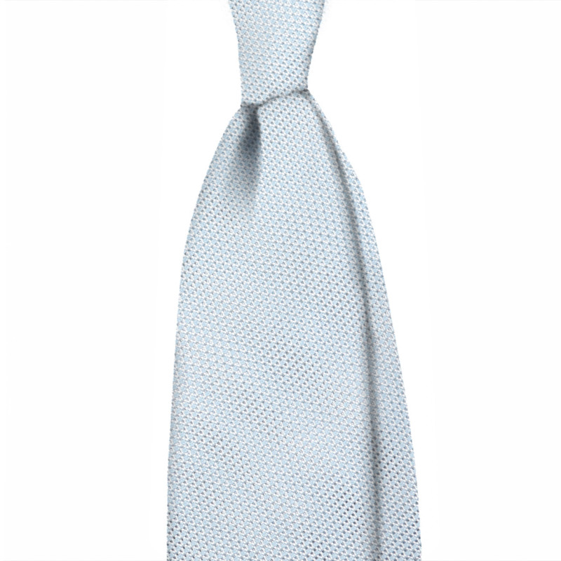 Plain garza fina tie - light blue