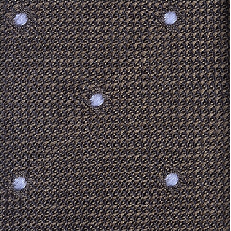 Cravatta garza con pois celesti -...