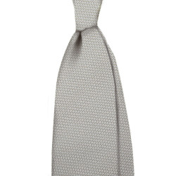 Plain garza fina tie - ivory
