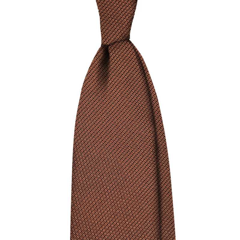 Bespoke Grenadine fina tie - rust