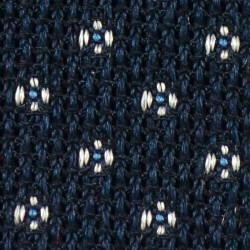 Navy grenadine white micro flowers 2