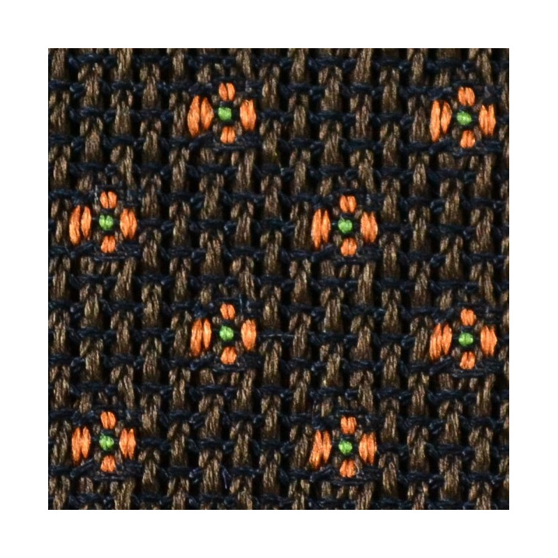 Brown grenadine orange micro flowers