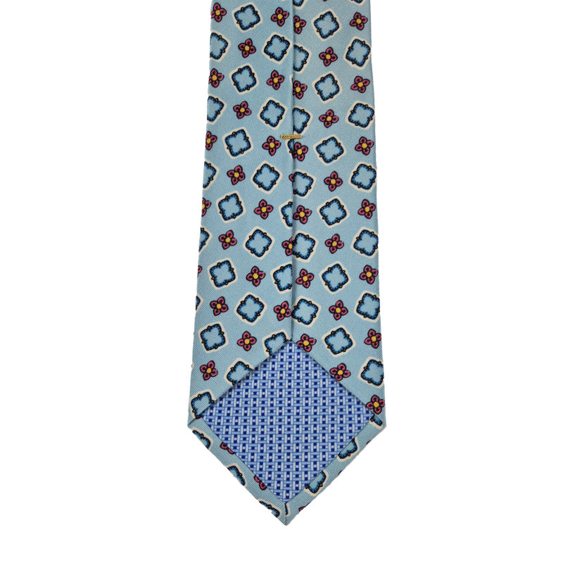Geometric Pattern 3 folds tie - light...