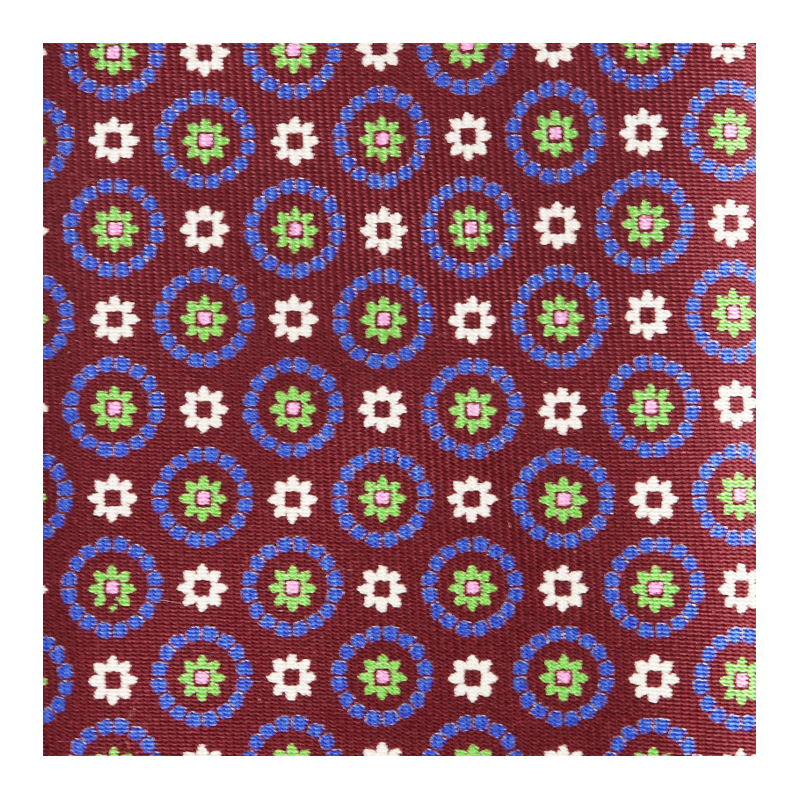 Burgundy medallions