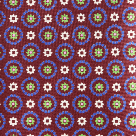Burgundy medallions