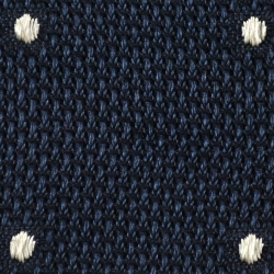 Blue grenadine with white polka dots 2