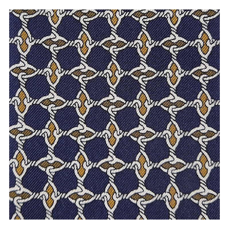 Porta occhiali in seta - navy