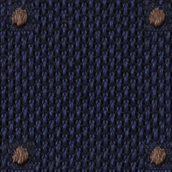 Garza navy con pois polka marroni 2