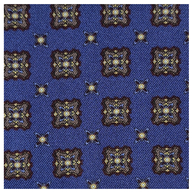 Silk folding card holder - blue