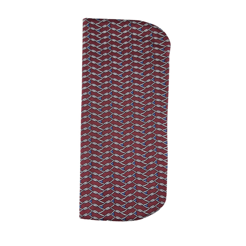 Silk glasses case - bordeaux