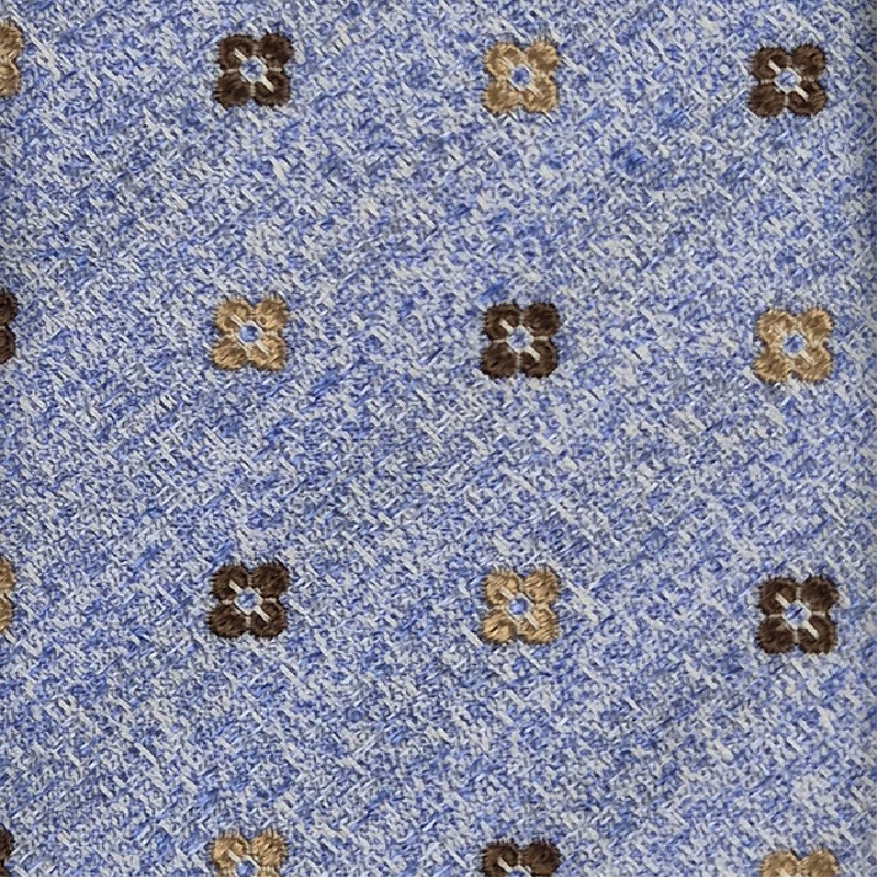 Micro floral pattern 3 fold tie -...