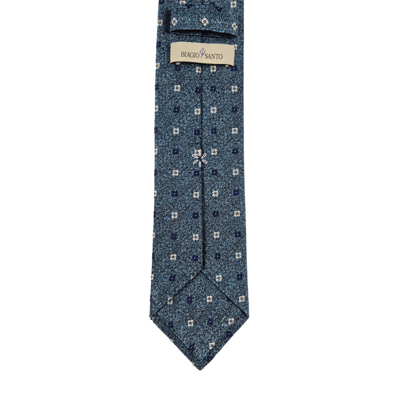 Micro floral pattern 3 fold tie -...