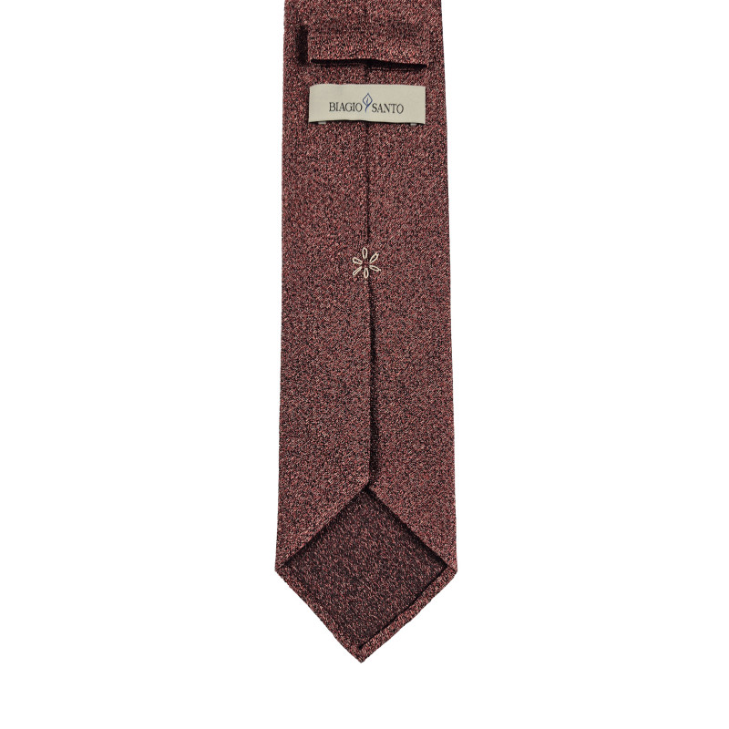 Solid 3 folds unlined tie - apricot...