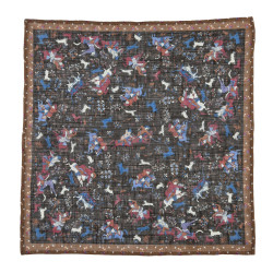 Horse motif linen/cotton...