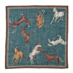 Pochette lino/cotone con...
