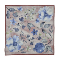 Floral motif linen/cotton...