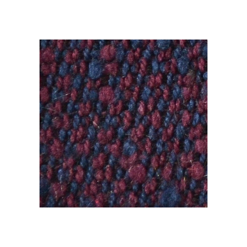 Shantung melange navy borgogna