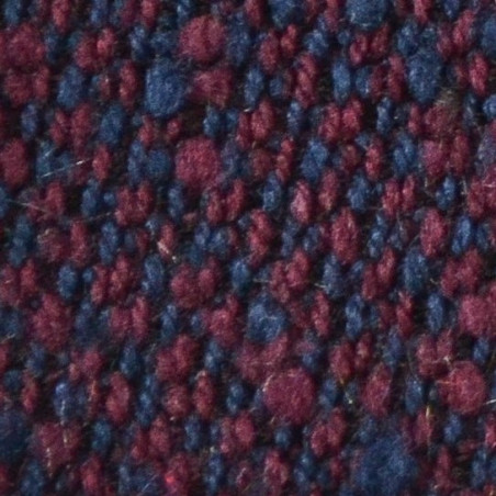 Shantung melange navy borgogna
