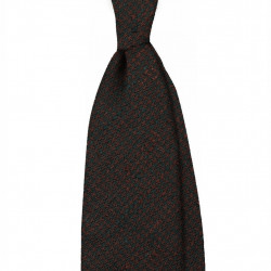 Shantung melange marrone verde