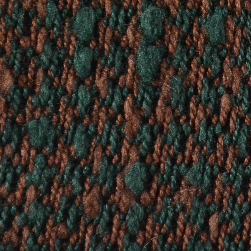 Shantung melange marrone verde