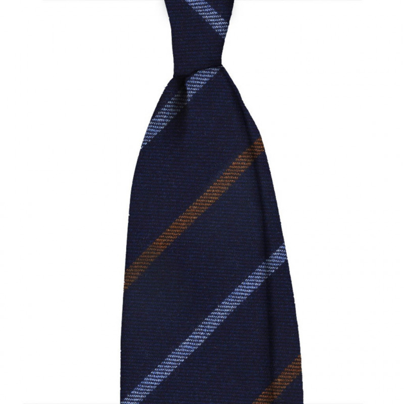 Navy cashmere stripes