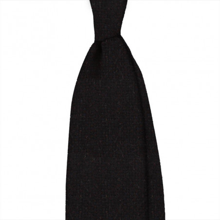 Cashmere marrone scuro tinta unita