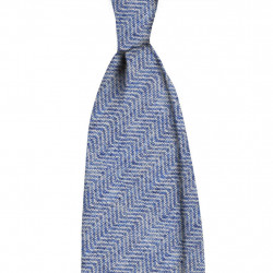 Cashmere herringbone blue