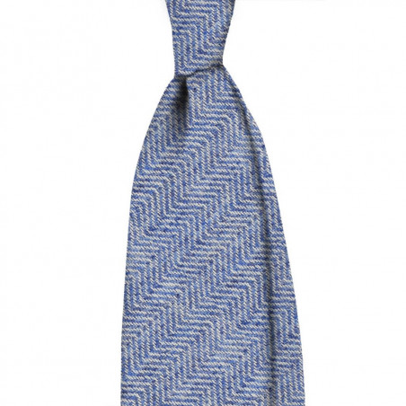 Cashmere herringbone blue
