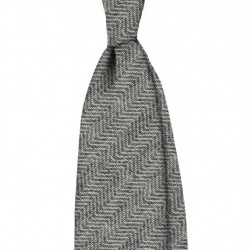 Cashmere grigio chiaro spigato