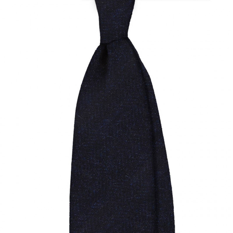 Cashmere herringbone navy